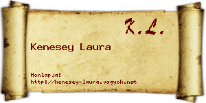 Kenesey Laura névjegykártya